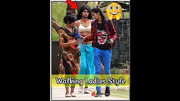 La La Le Le La Song 🥶 Walking Ladies Style-4 🤬 Epic Reaction prank | @ShortPrank10M  #prank #shorts
