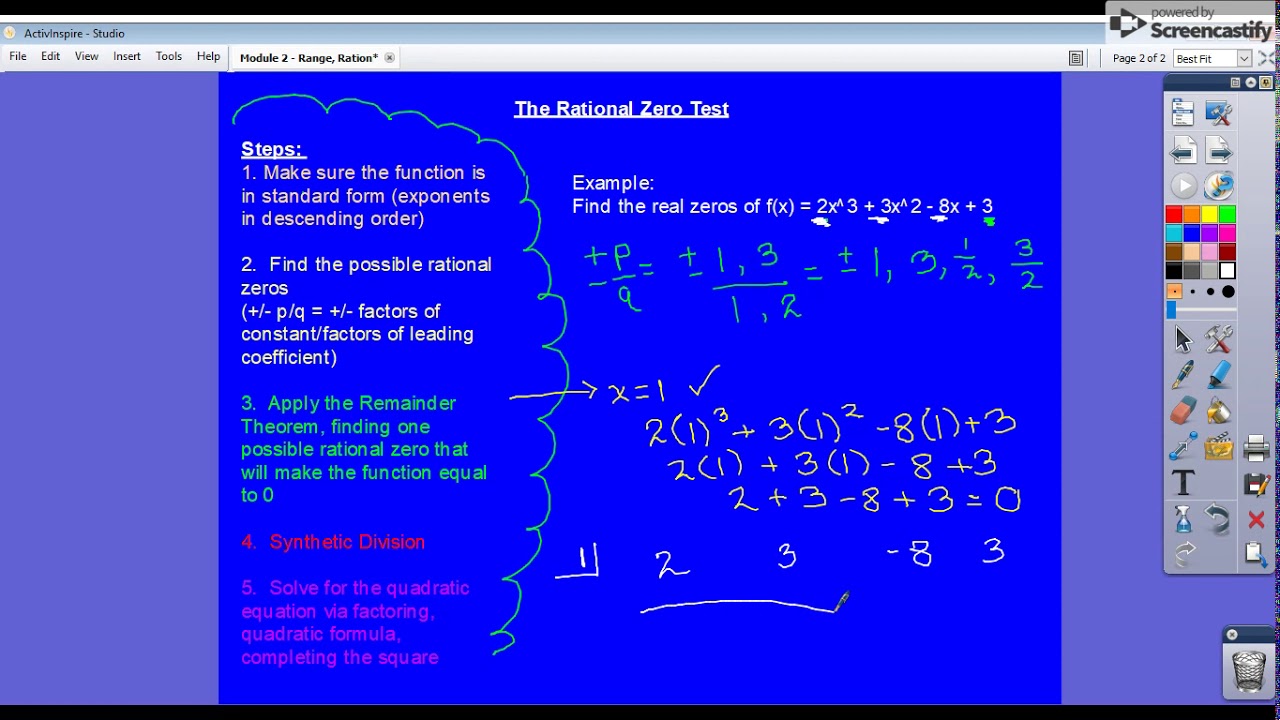 Rational Zero Test YouTube