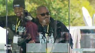 WATCH: Black Voters Matters Cliff Albright and student Zion Stewart speak at DC No Kings protest