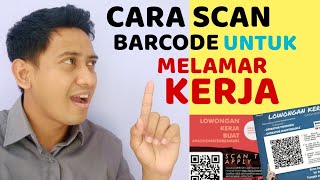 How to scan a barcode to apply for a job