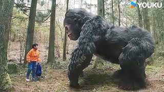 👦🦍Little boy and black gorilla became friends! | KingKong is Coming Back | YOUKU MONSTER MOVIE