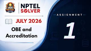 OBE and Accreditation Week 1 || NPTEL ANSWERS || NPTEL JULY 2026 #nptel #nptel2026 #nptelsolver
