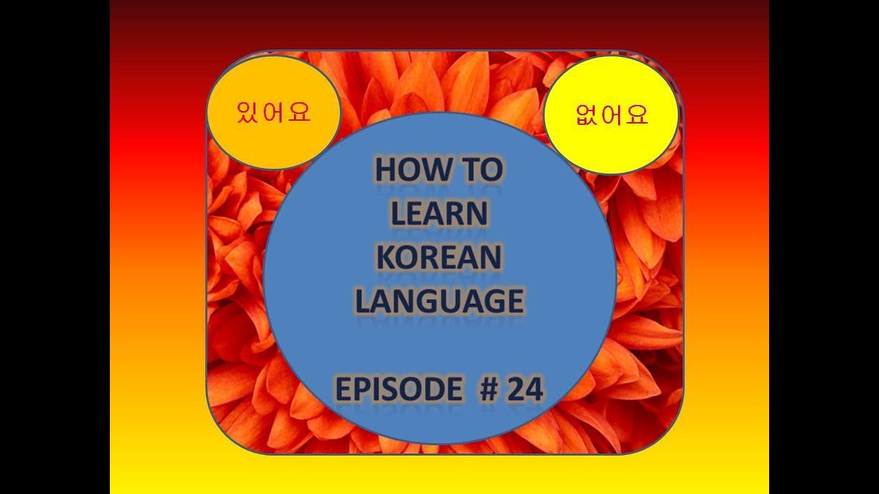 HOW TO LEARN KOREAN LANGUAGE IN HINDI EPISODE # 24|있어요/없어요  