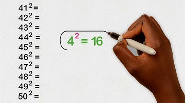 How to square numbers in your head - fast mental math trick