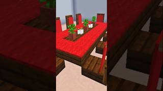 How to build a dining table in Minecraft   #minecraftbuilds #minecraft #minecrafttutorial