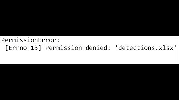 yolo detection excel  PermissionError: [Errno 13] Permission denied 