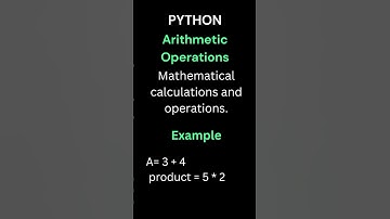 Python Arithmetic Operations #python #programming #coding #shorts #trending #fyp