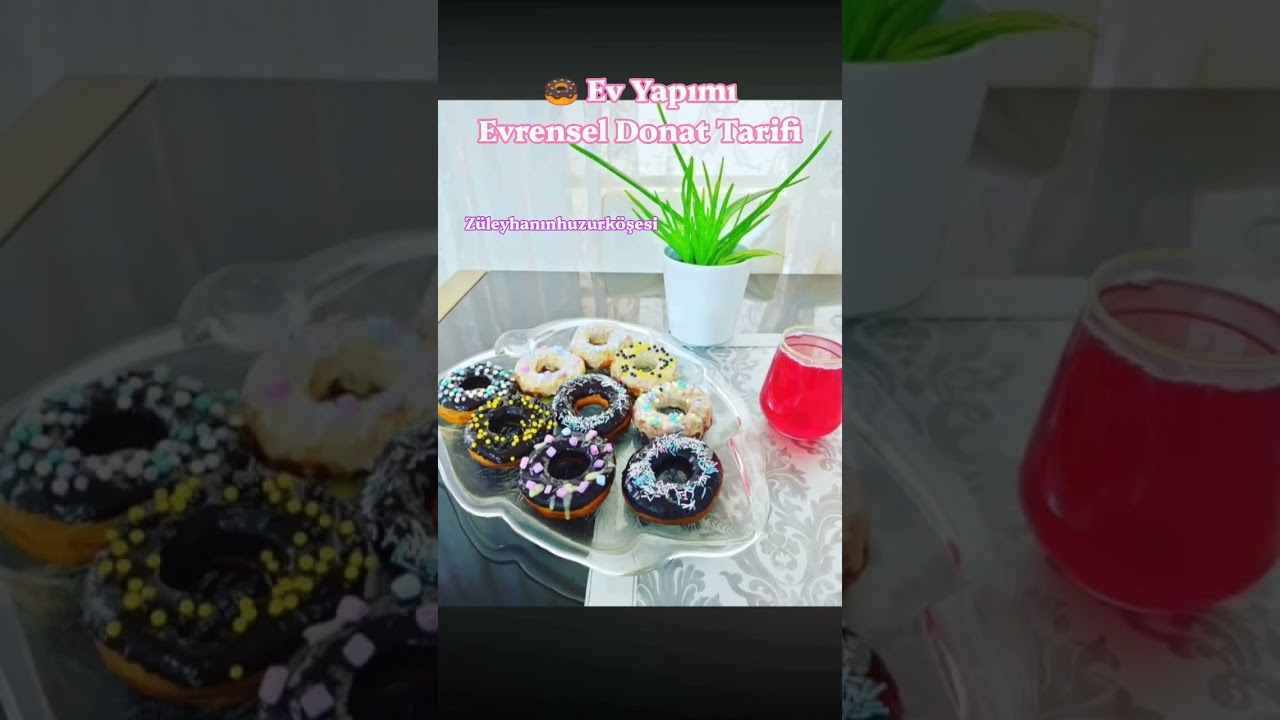 🍩 EV YAPIMI DONAT TARİFİ #tarif #keşfet #short #gülmekgarantili #yemek #yemektarifleri #yemektarifi