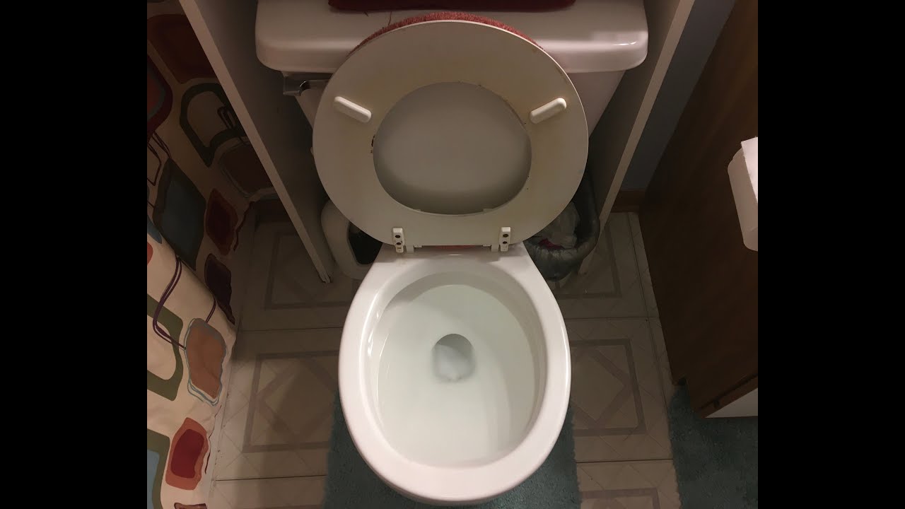 285 Briggs Conserver Toilet Flushing with all Rim Jets Blocked YouTube