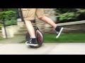 Airwheel X8 single wheel electric scooter, cool guy plays his skilled.