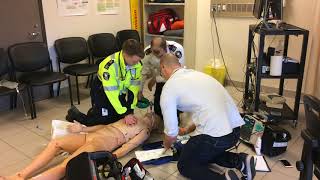 ACLS –Cardiac Arrest and Post Arrest Management (3 responders)  Scenario Demonstration by Paramedic