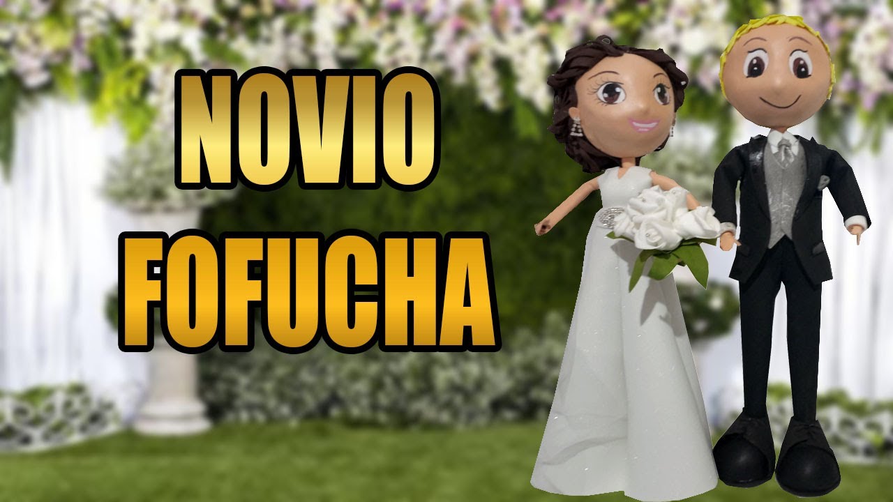 Novio de boda fofucha/ Wedding groom made of eva rubber foam.