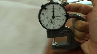 Nonwoven thickness sample measurement video 2