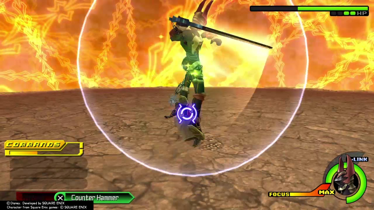 Kingdom Hearts BBS Final Mix: Terranort - Level 1 Crit (No Commands)