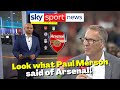 Check this one out! Arteta agrees with Paul Merson on United athlete! Arsenal news today!