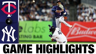 Twins vs. Yankees Game Highlights (9\/8\/22) | MLB Highlights