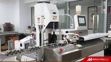 Full automatic five wire stripping cutting tinning  terminal crimping machine