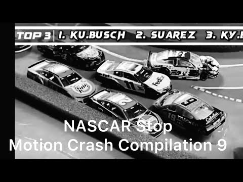 NASCAR Stop Motion Crash Compilation 9