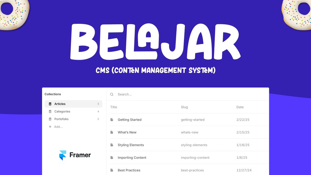 Tutorial Membuat CMS di Framer – Belajar Bareng dari Nol! - YouTube