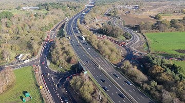 M25 Junction 10 Project - A3 Northbound Drone Flight | Ockham Park to M25 J10 (Nov 2025 Update)