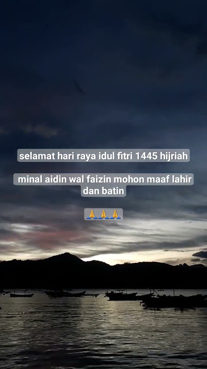 Idul fitri 1445 Hijriah  #gematakbiriduladha #idulfitri #lebaran #beautifullsunset #sunset #beach