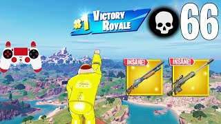 66 Elimination Solo Vs Squads Gameplay Wins (Fortnite Chapter 5 PS4 Controller)