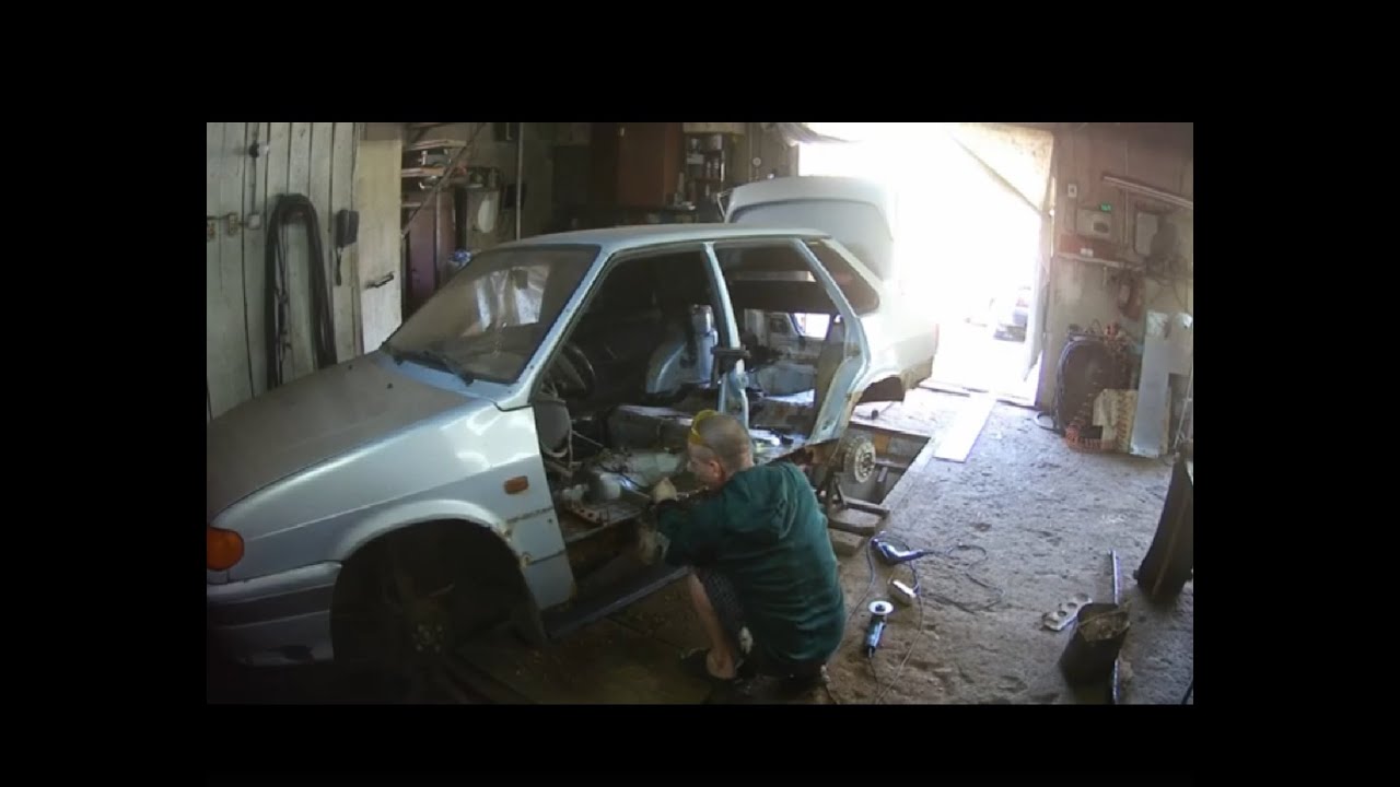 Пятнашка замена порога, заднего лонжерона, арки заднего крыла, ремонт ...