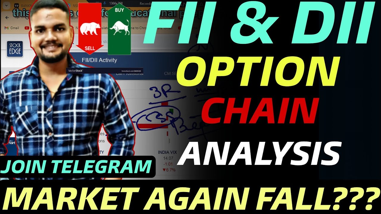 option chain analysis tomorrow ll fii dii data analysis stockedge ll fii dii data kya hota hai