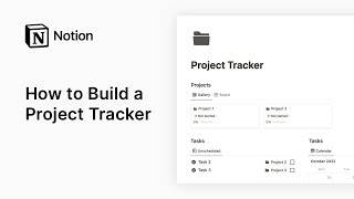 How To Build Project Tracker In Notion