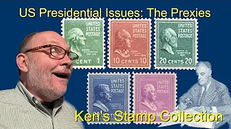 1938 US Presidential Stamp Issues: The Prexies