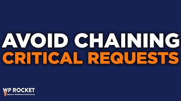 How to fix "Avoid Chaining Critical Requests"
