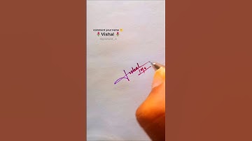 Vishal 🌷 name signature style | #shorts #signature #youtubeshorts #viralshort #trendingshorts