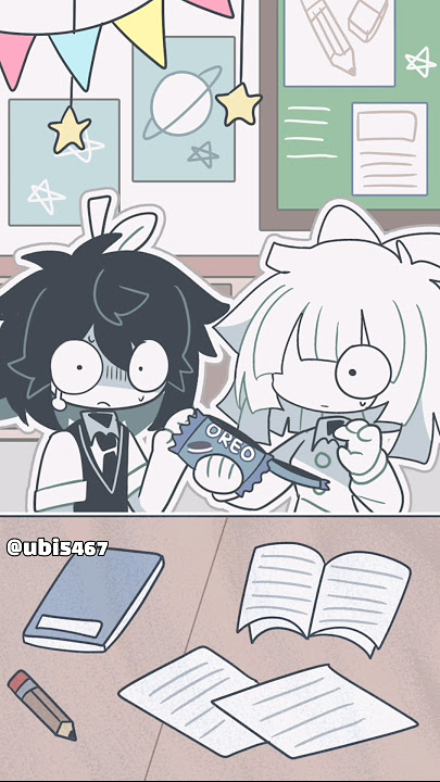 give me oreo😈 | fundamental paper education | #animaition #cartoon #shorts