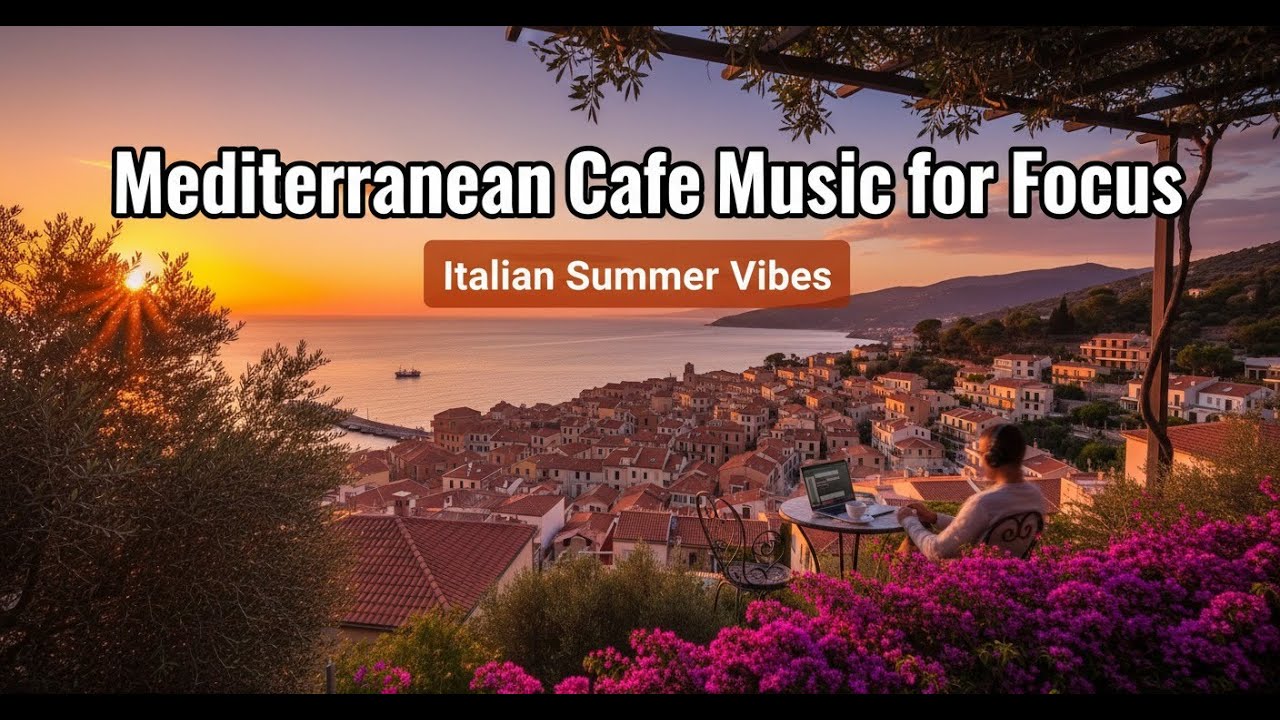Mediterranean Cafe Music for Focus – Italian Summer Vibes