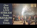 Krakow Old Town | Our first LIVE STREAM | Featuring the fantastic &quot;Quad Squad Band&quot;