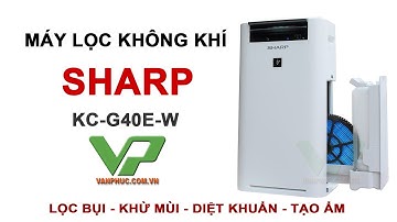 Máy lọc không khí tạo ẩm Sharp KC-G40EV-W Dùng cho phòng 28m2
