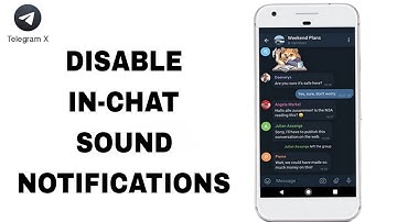How To Disable In-chat Sound Notifications On Telegram X App