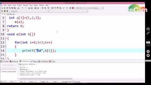 #38 how to pass array has argument to function in C