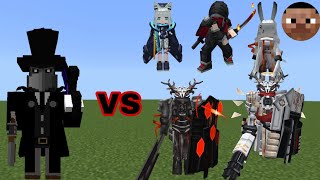 Headhunter vs Gathering Torches Bosses  | Minecraft Java | Mob Battle