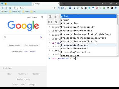 How to add Javascript to your Browser console