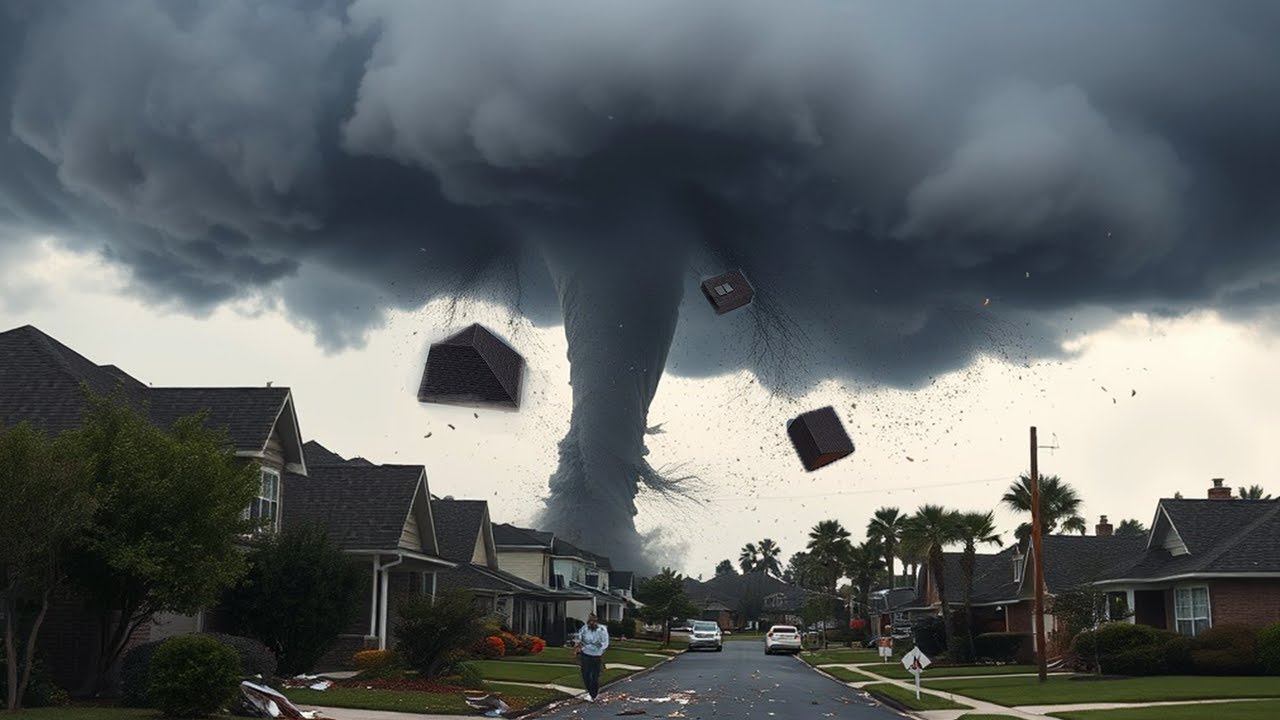 Massive Tornado Strikes Houston, Texas ! Homes Destroyed and Widespread ...
