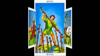 Tarot reading lessons the Wands from ace to 10