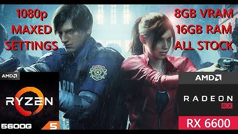 Resident Evil 2 | AMD Ryzen 5 5600G + RX6600 | PC Benchmark | Max Settings | 1080p