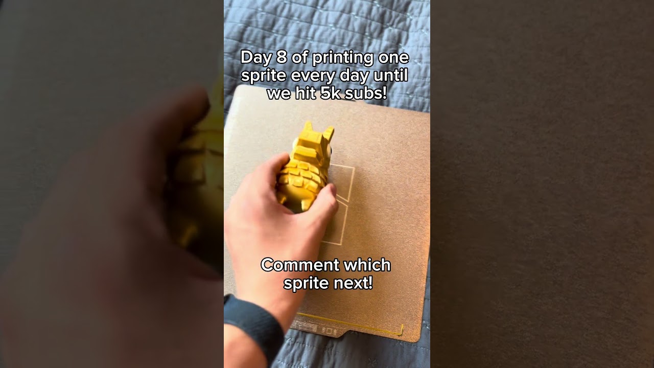 Day 8 of printing one Fortnite sprite a day until 5k subs! #3dprinting #fortnite
