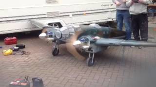 1/5 scale HE 111 first engine run