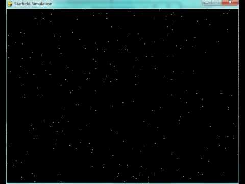 Starfield Simulation with Python and Pygame