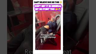 Remember to eat before your piercings 😲😭#youtubeshorts #shorts #trending #viral #funny #shortvideo