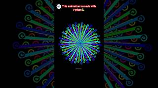 Python Turtle Magic 🐍✨ | Coding Animation #shorts #coding #python