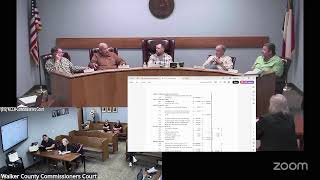 Walker County Commissioners Court Special Session July 20, 2026