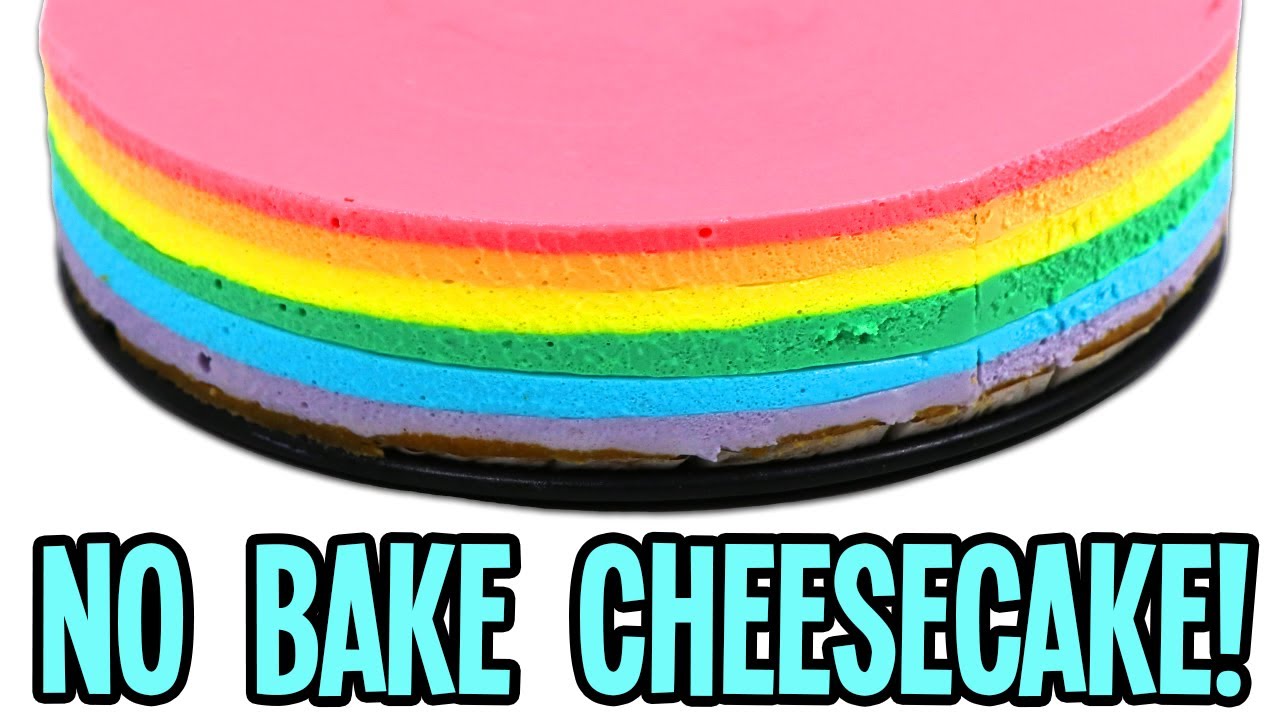 Making A Rainbow Cheesecake With Simple Ingredients!